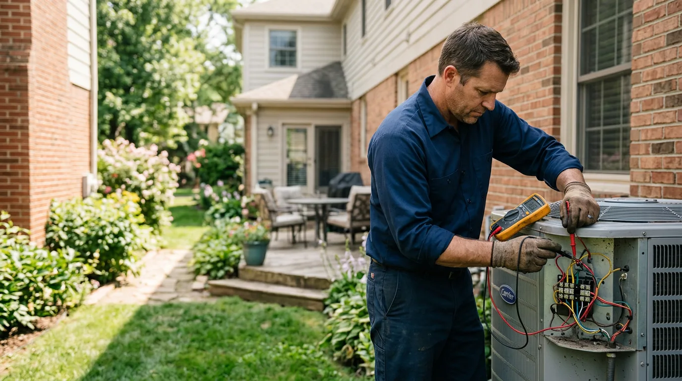 HVAC technician working near North Hartland, VT